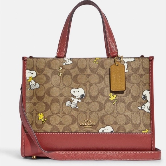 Coach Bags Nwt Ce862 Coach X Peanuts Dempsey Carryall Signature